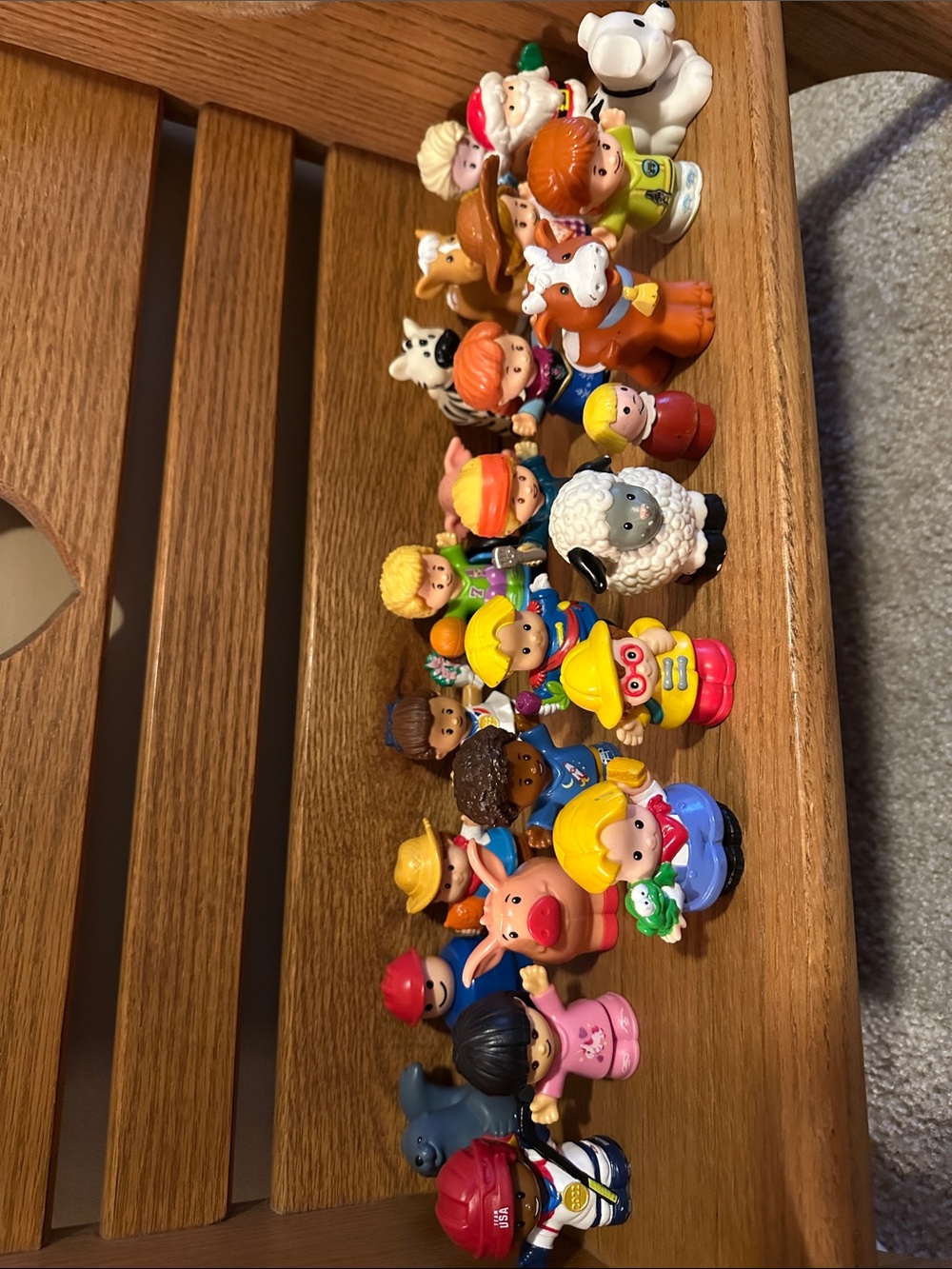 Fisher-Price Multicolored Little People Figure Lot of 25- Bright Toy Characters